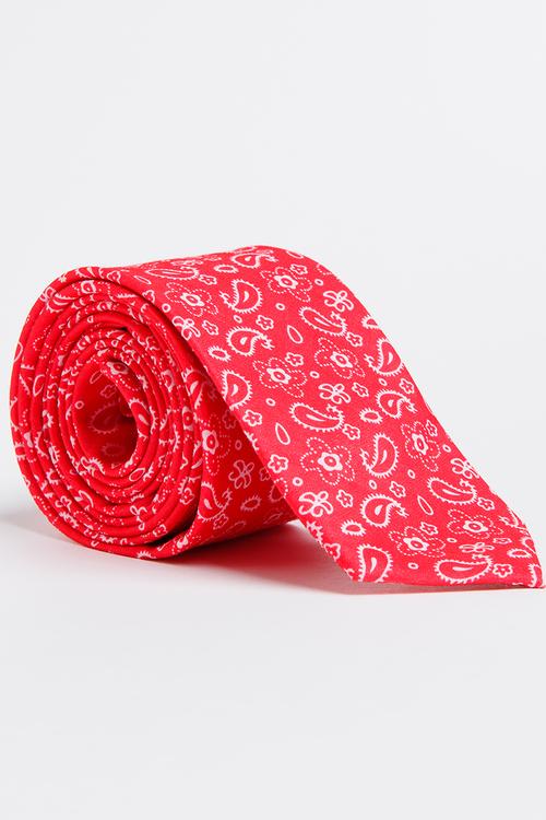 Paisley Tie Red