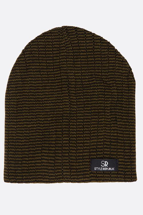 Cato Slouch Reversible Beanie Khaki Green