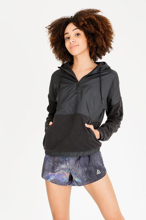 Micro Fleece Hoodie Black