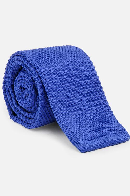 Knitted Tie Blue