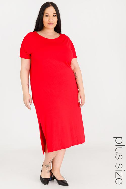 Keyhole Dress Red