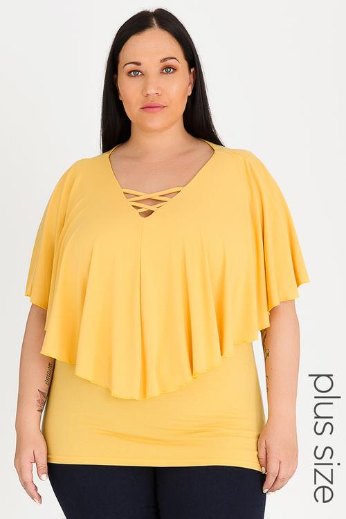 Cape Criss Cross Top Yellow