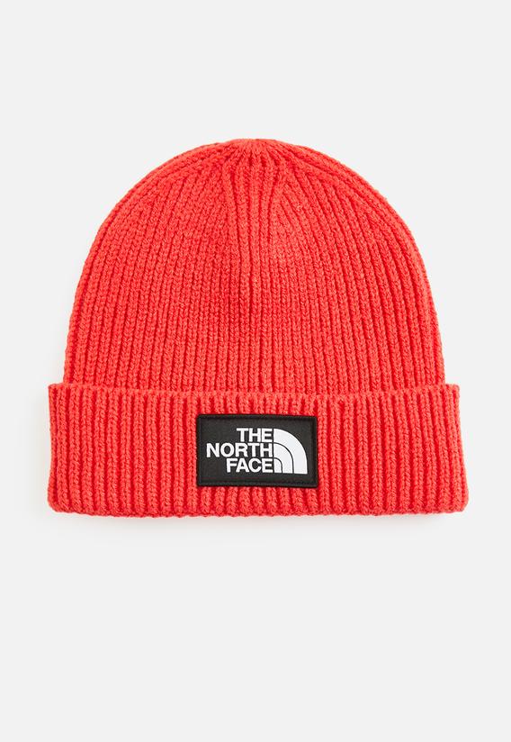 red beanie north face