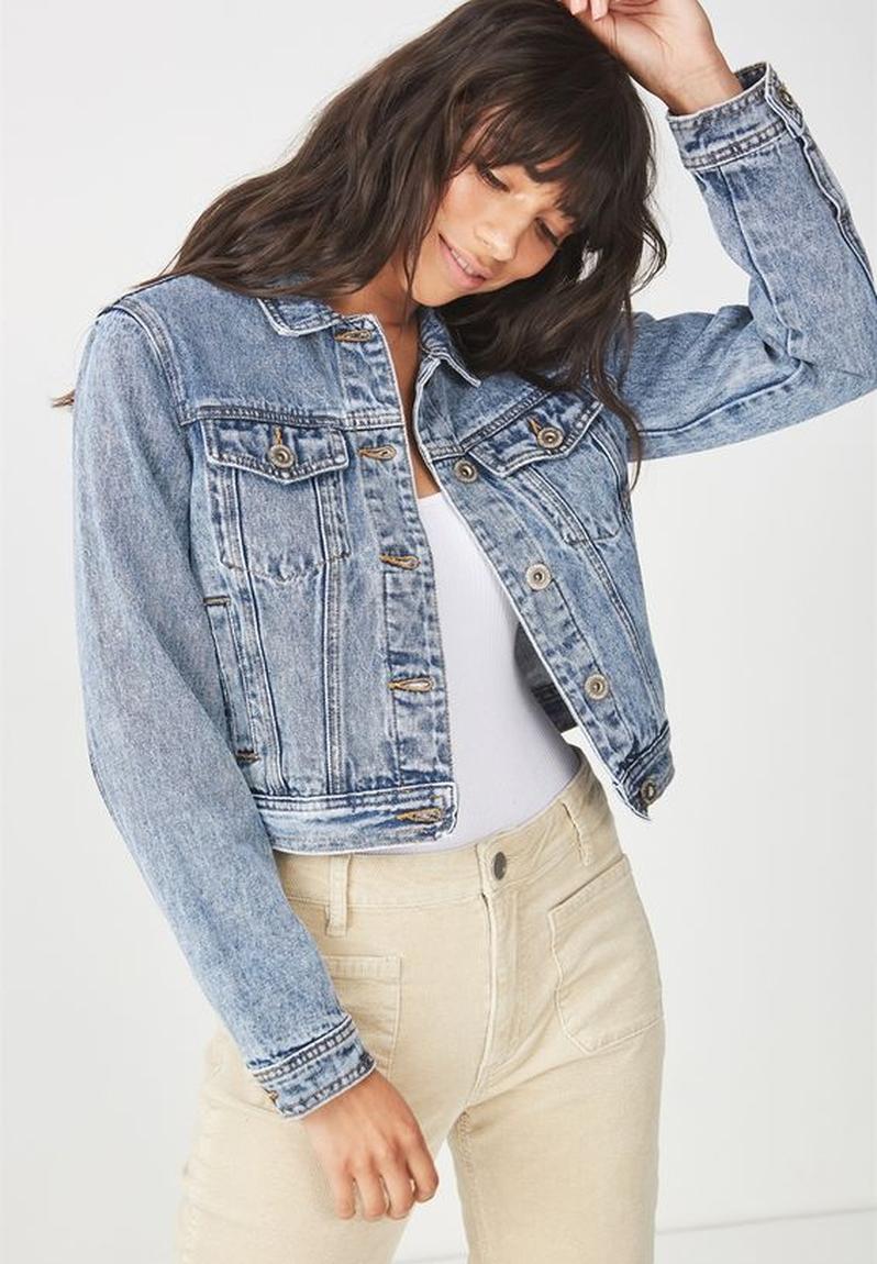 Cotton on girlfriend denim jacket best sale