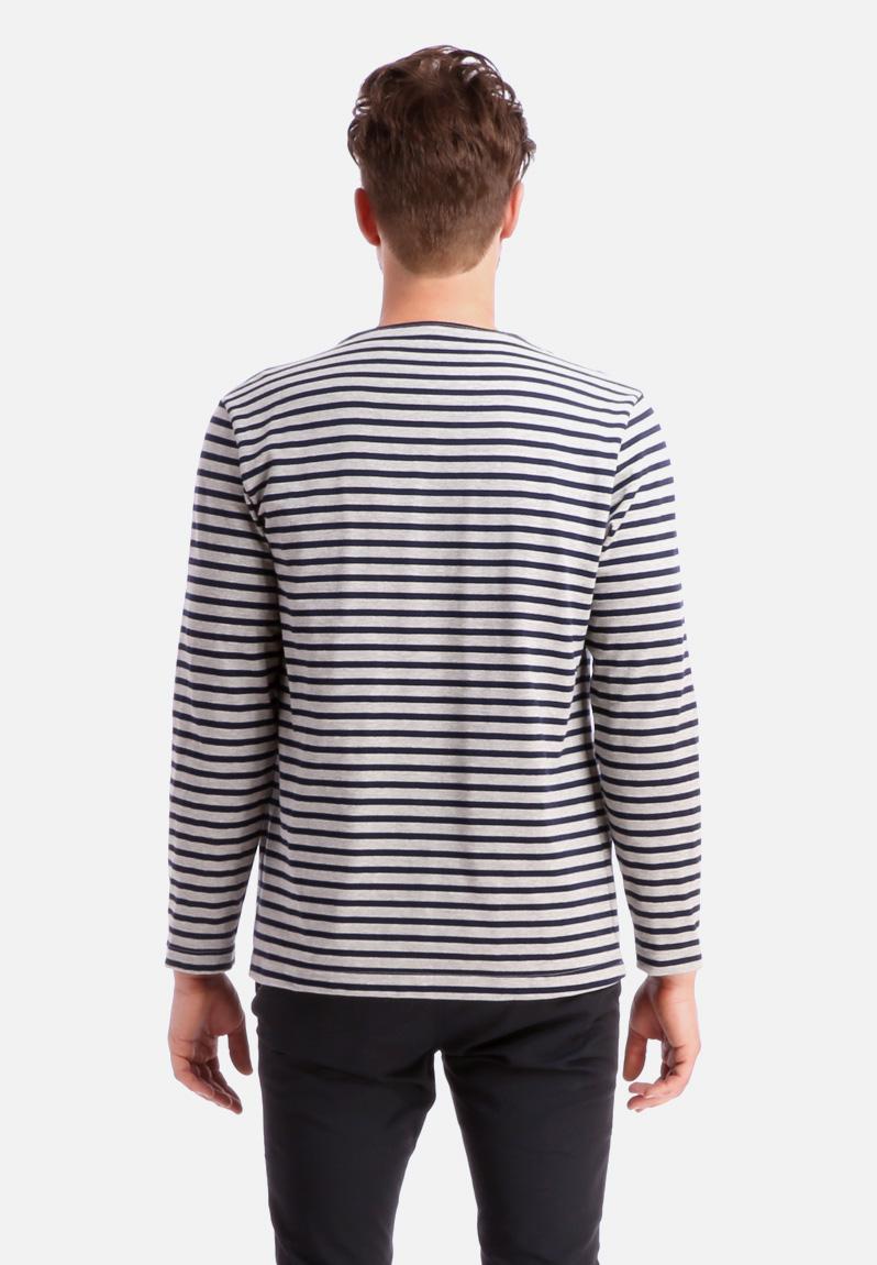 Sailor Stripe Pullover – Heather Grey & Navy American Apparel T-Shirts ...