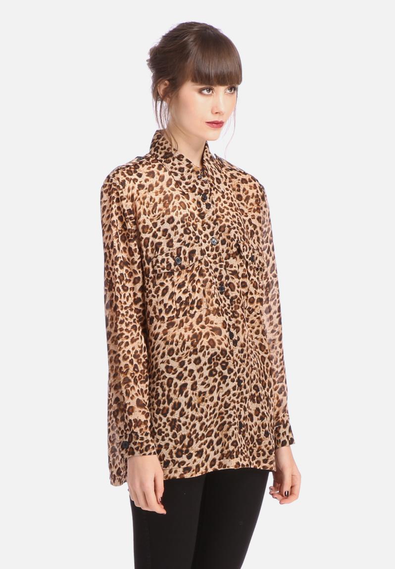 leopard print shirt ladies uk