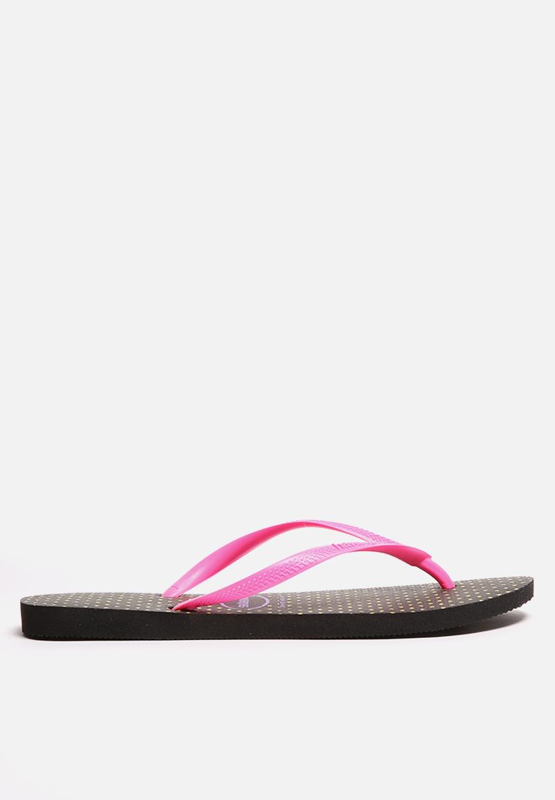 Slim fresh - black/pink Havaianas Sandals | Superbalist.com