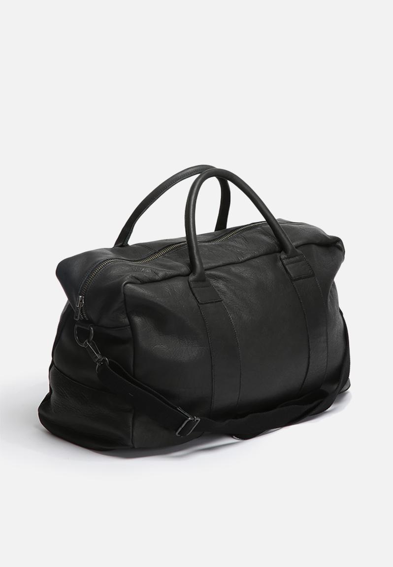 Leather Weekend Bag - Black Jack & Jones Bags | Superbalist.com