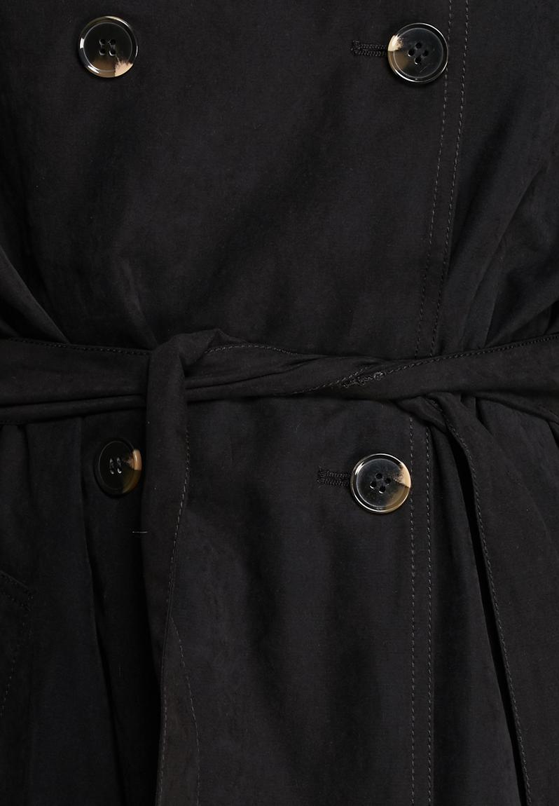 Emmely trench coat - black VILA Coats | Superbalist.com