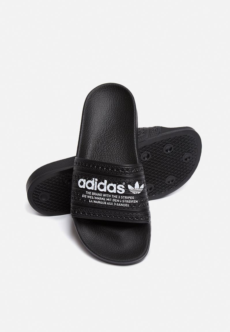 adidas originals slides black