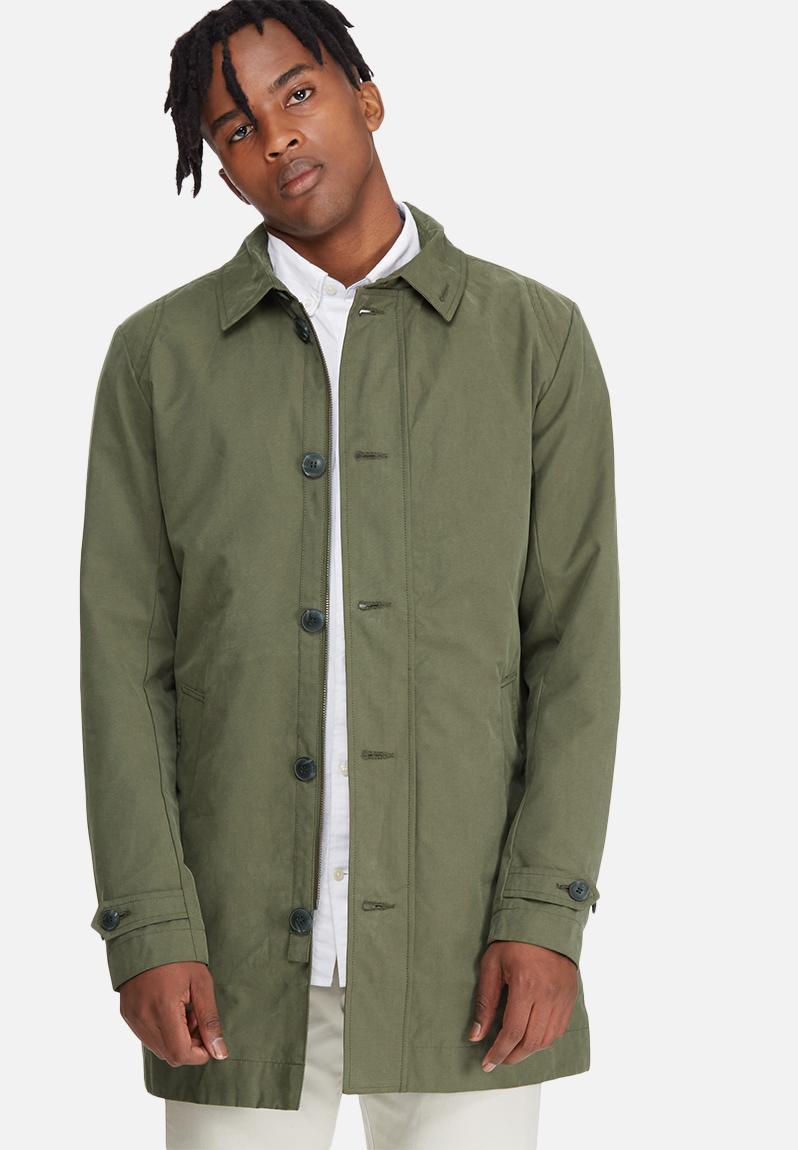 Paul trenchcoat -olive night Jack & Jones Coats | Superbalist.com