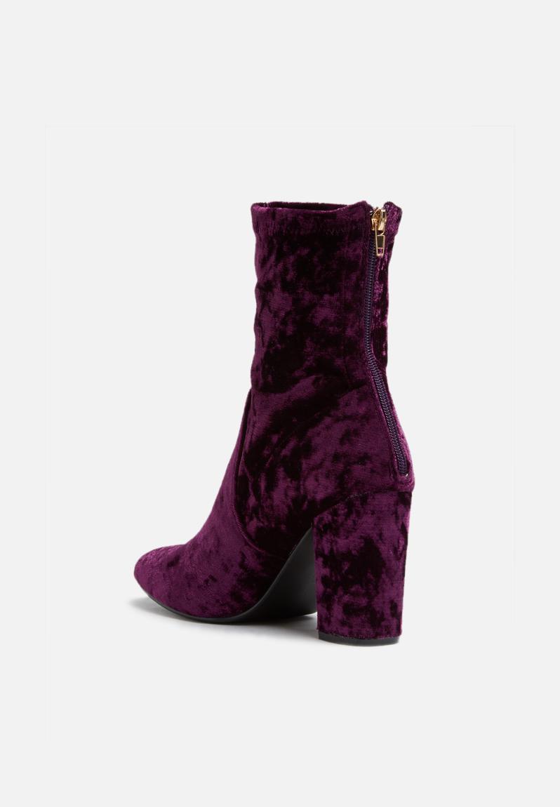 plum long boots