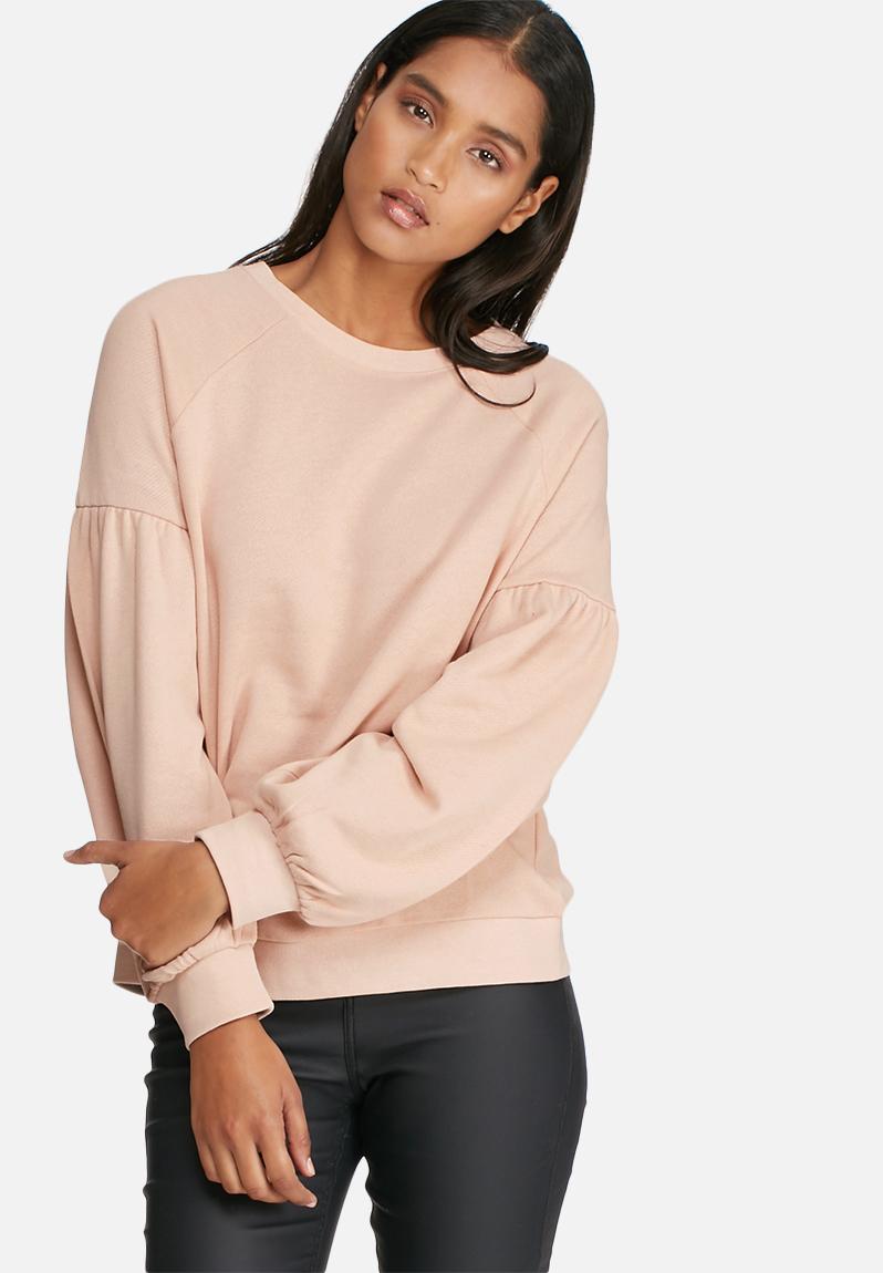 puffy sleeve sweat shirt