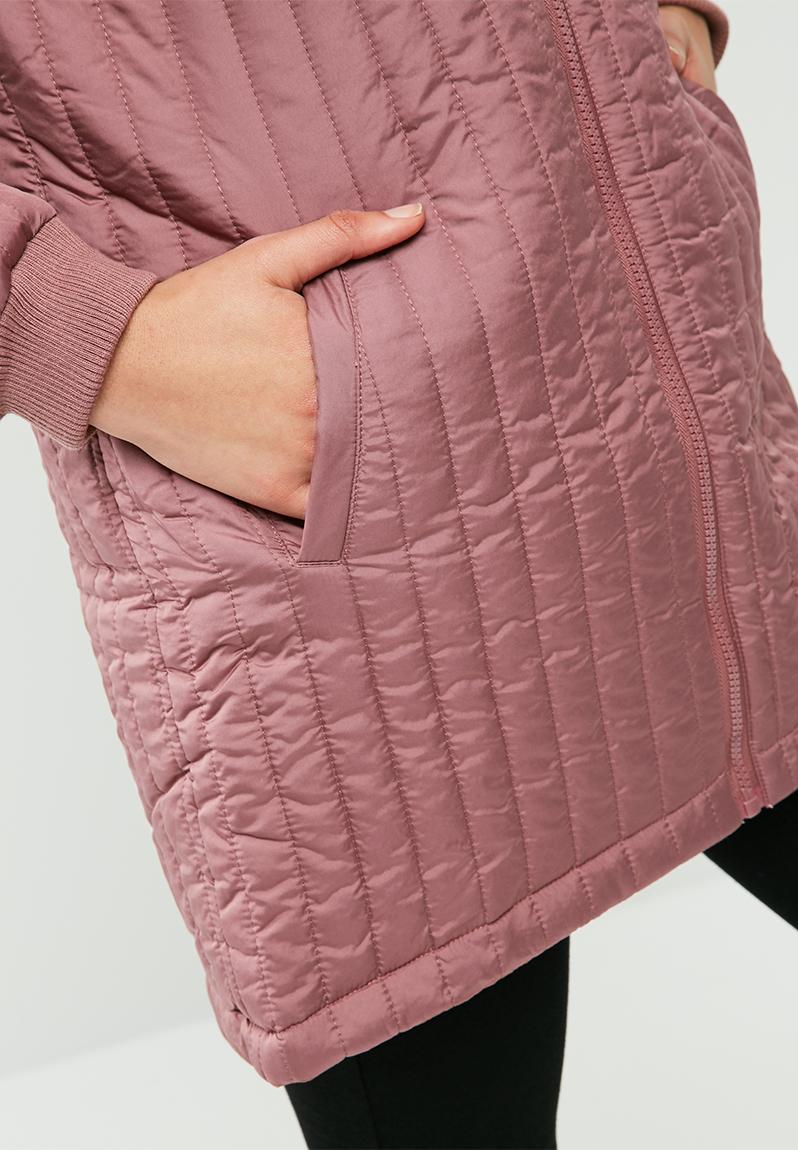 Hollie quilted long jacket - Rose brown Jacqueline de Yong Jackets ...