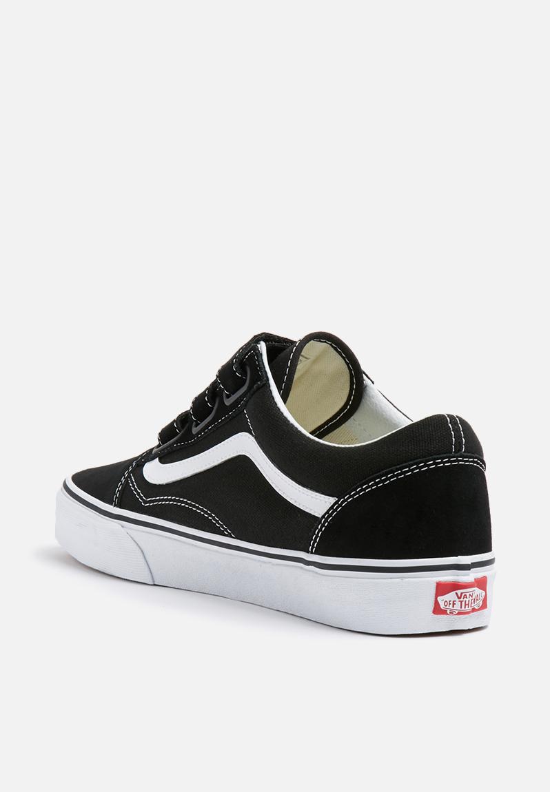 Vans Old Skool V Suede Strap - Black / True White Vans Sneakers ...