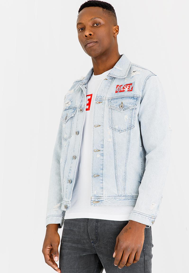 Deals on Diesel Nhill Denim Jacket Blue Compare Prices Shop Online PriceCheck