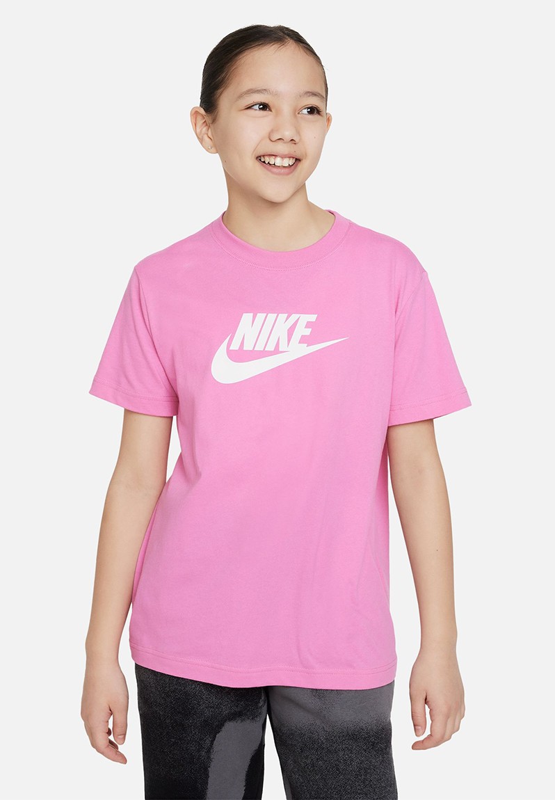 Nike G Nsw Tee Futura Short Sleeve Boy - Playful Pink