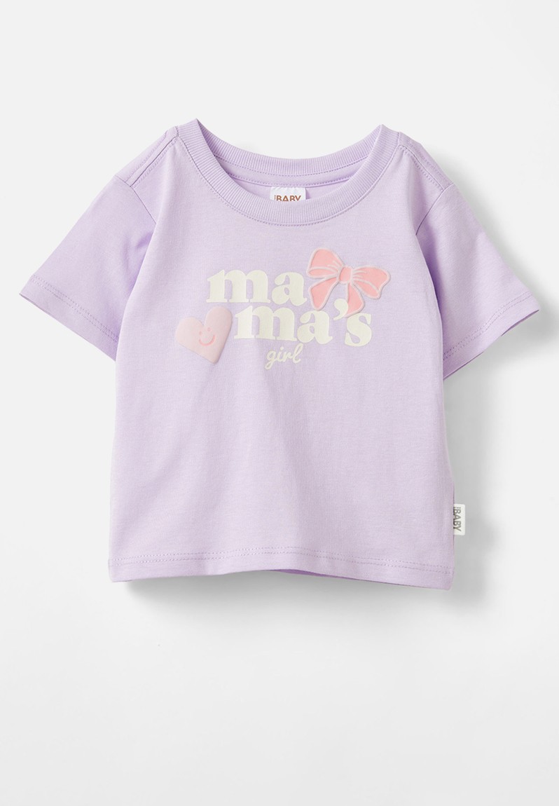 Cotton On Jamie Short Sleeve Tee - Vintage Lilac mama S Girl