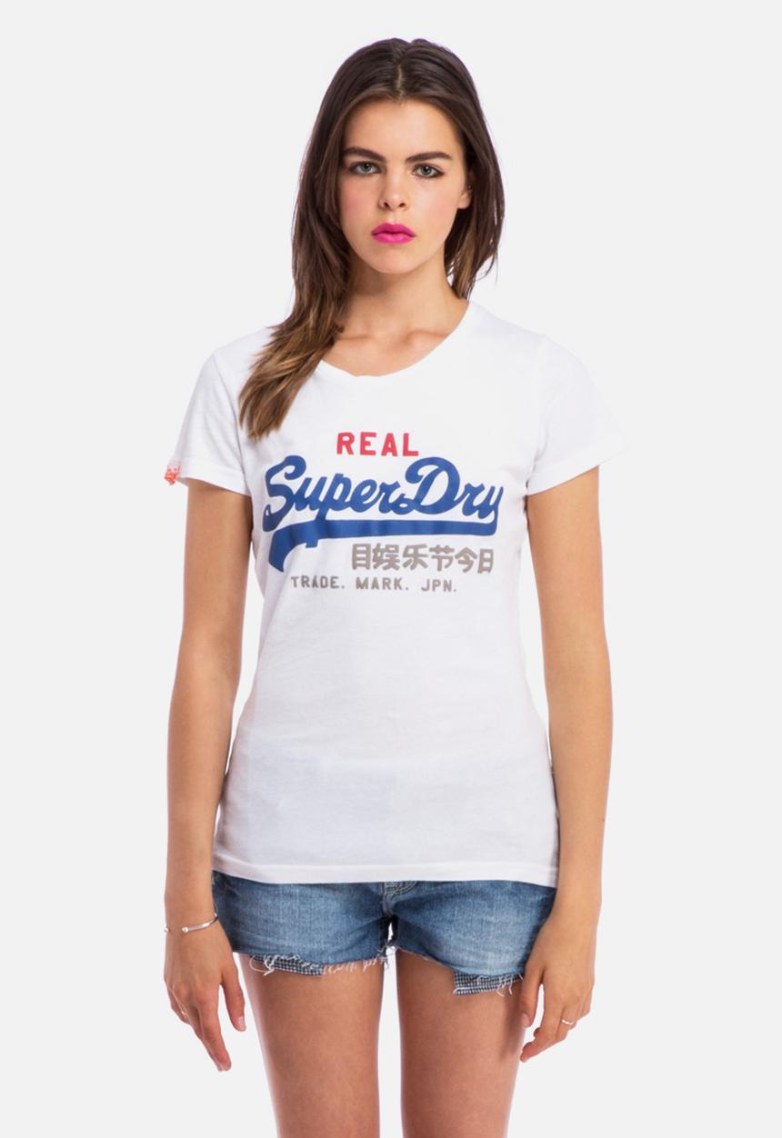 Superdry. - Vintage Logo Tri Colour Tee