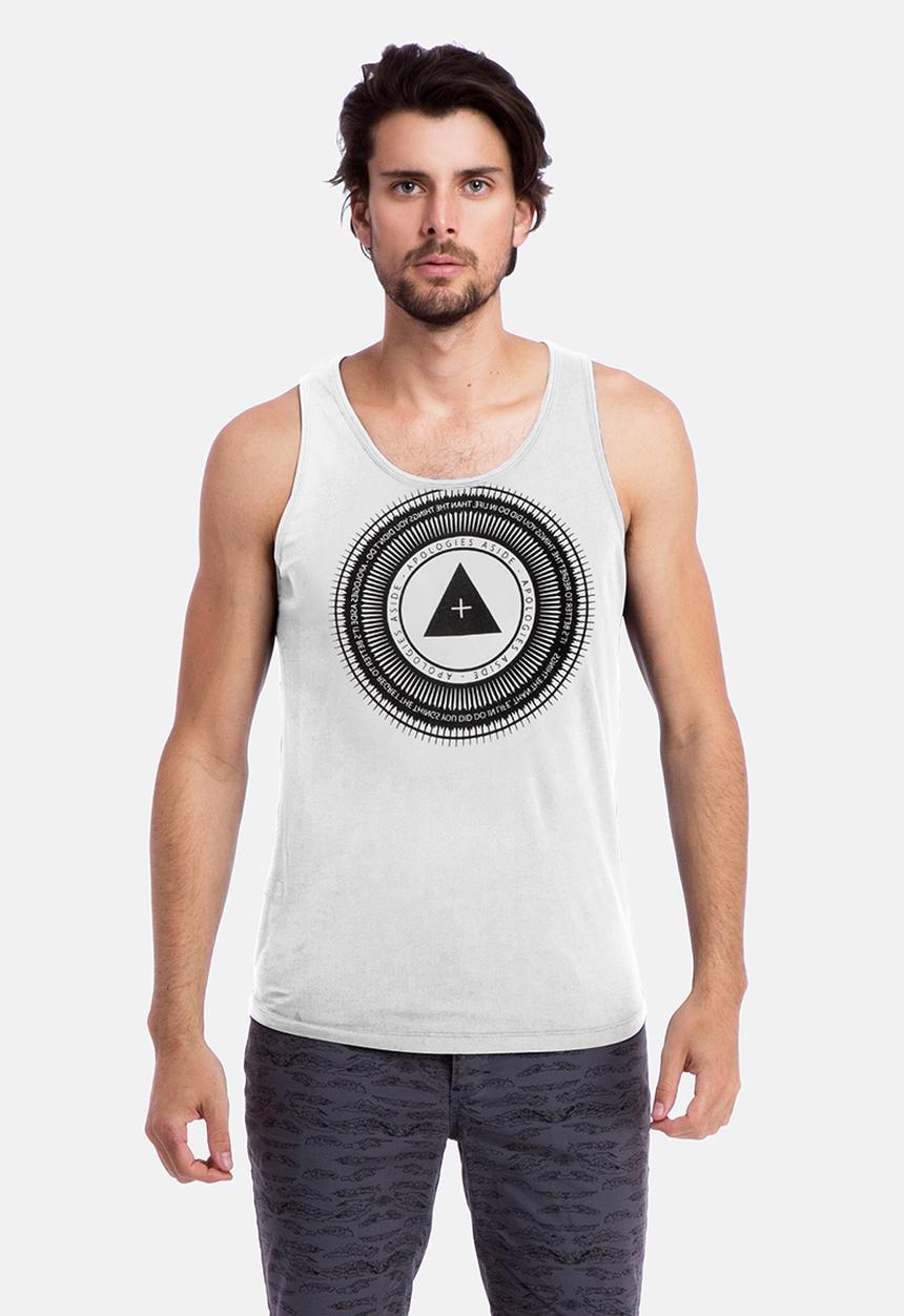 Apologies Aside - Secret Sign Vest – White