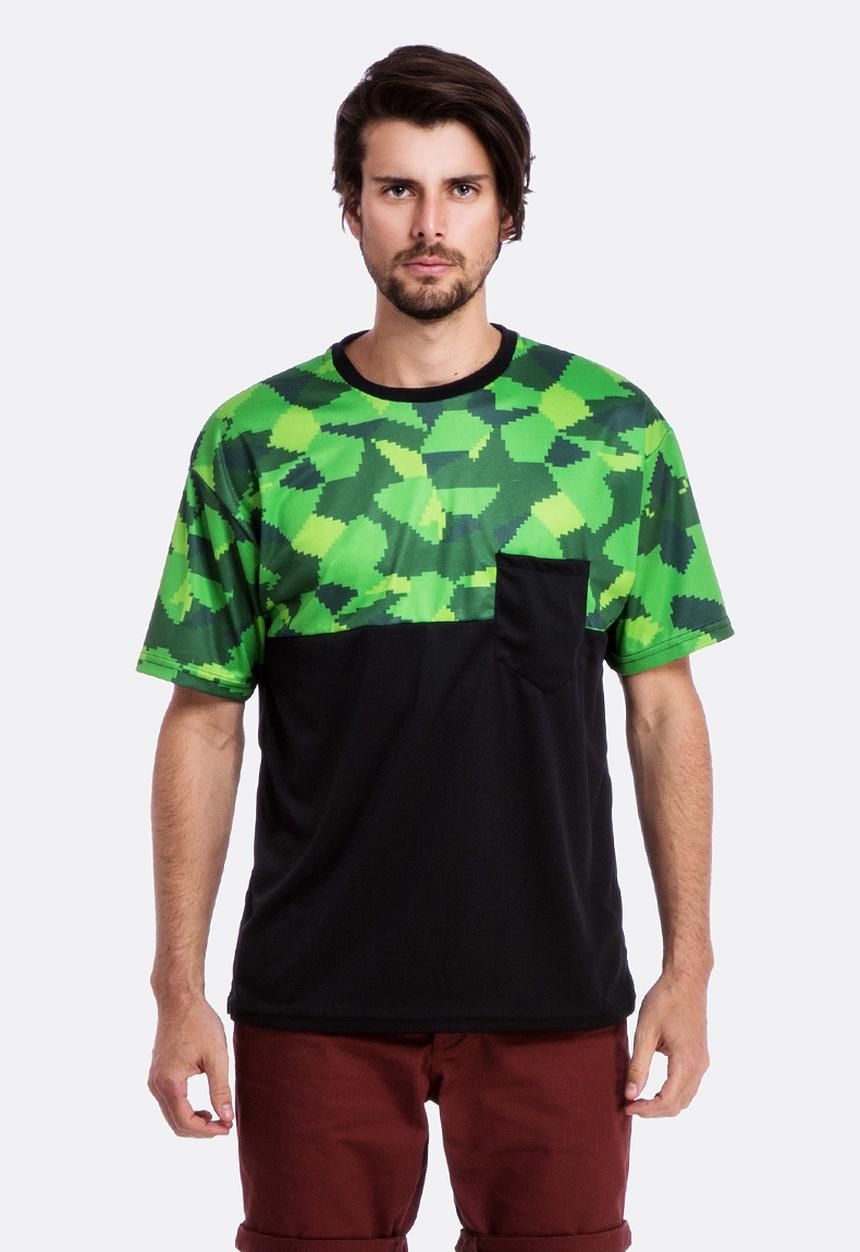 2Bop - Tiger Heli Cammo Tee – Green & Black 