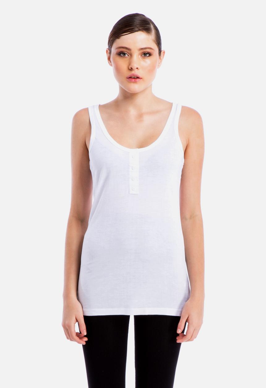 Betty Basics - New York Button Tank