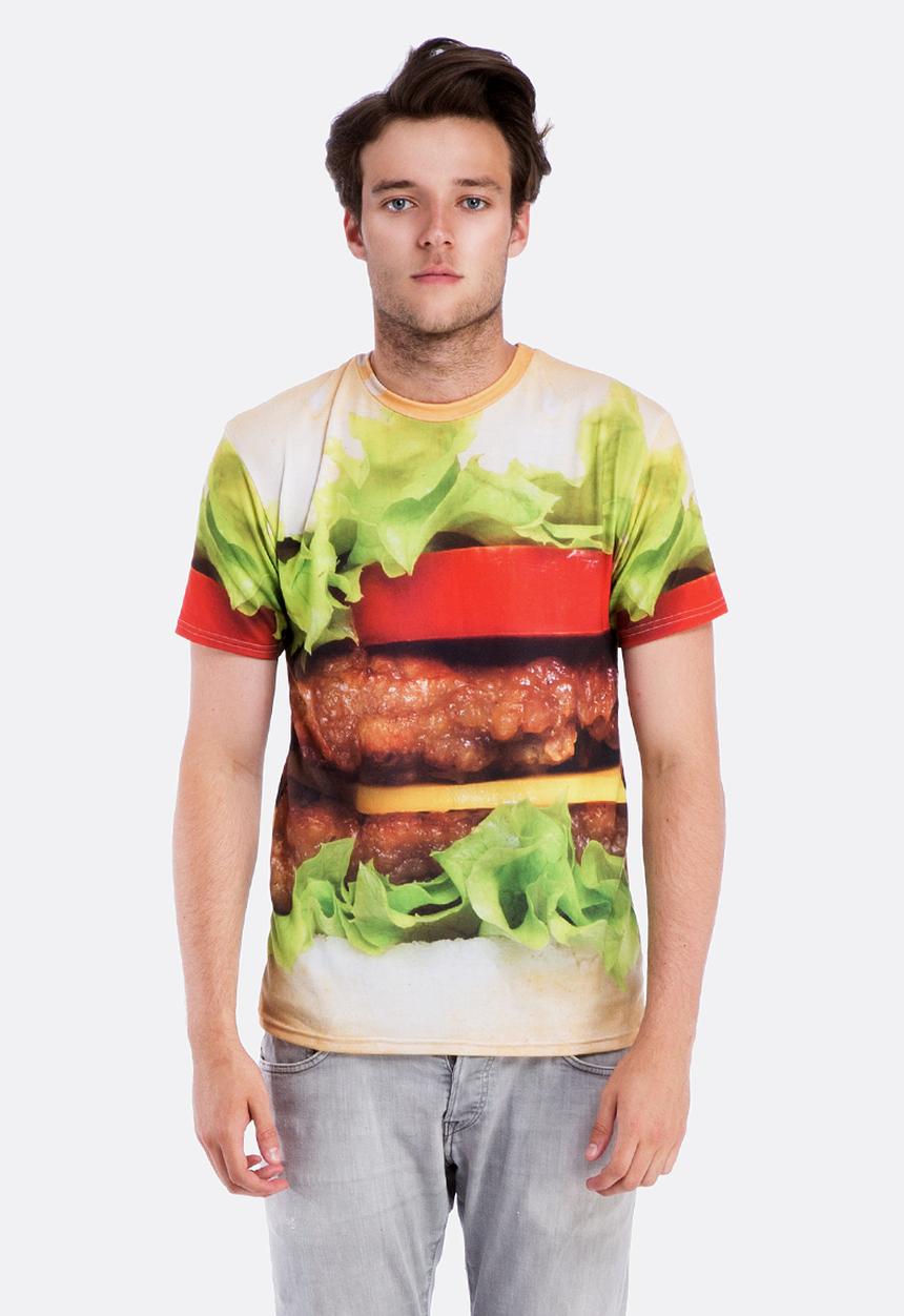 Mr Gugu & Ms Go - Unisex Hamburger T-Shirt – Multi