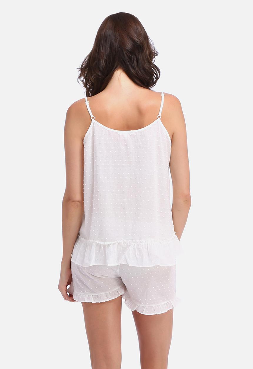 Poppy Divine - Woven Dotty Strappy PJ Top