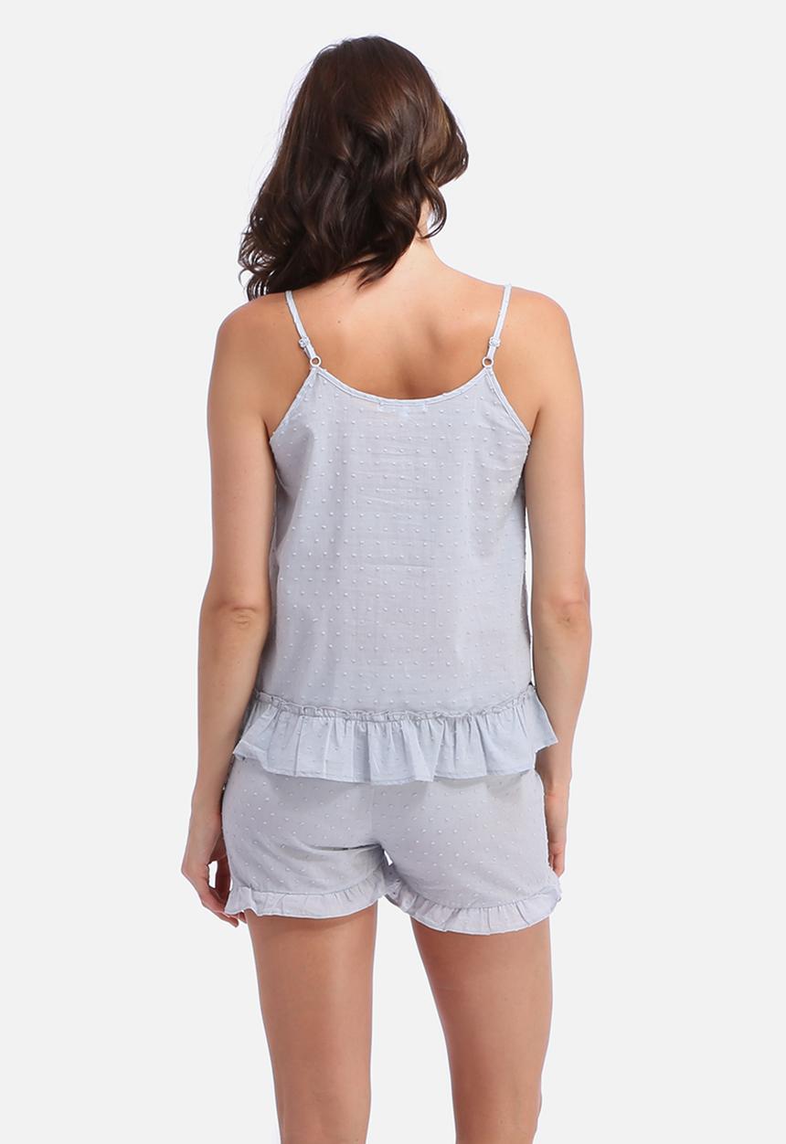 Poppy Divine - Woven Dotty Strappy PJ Top