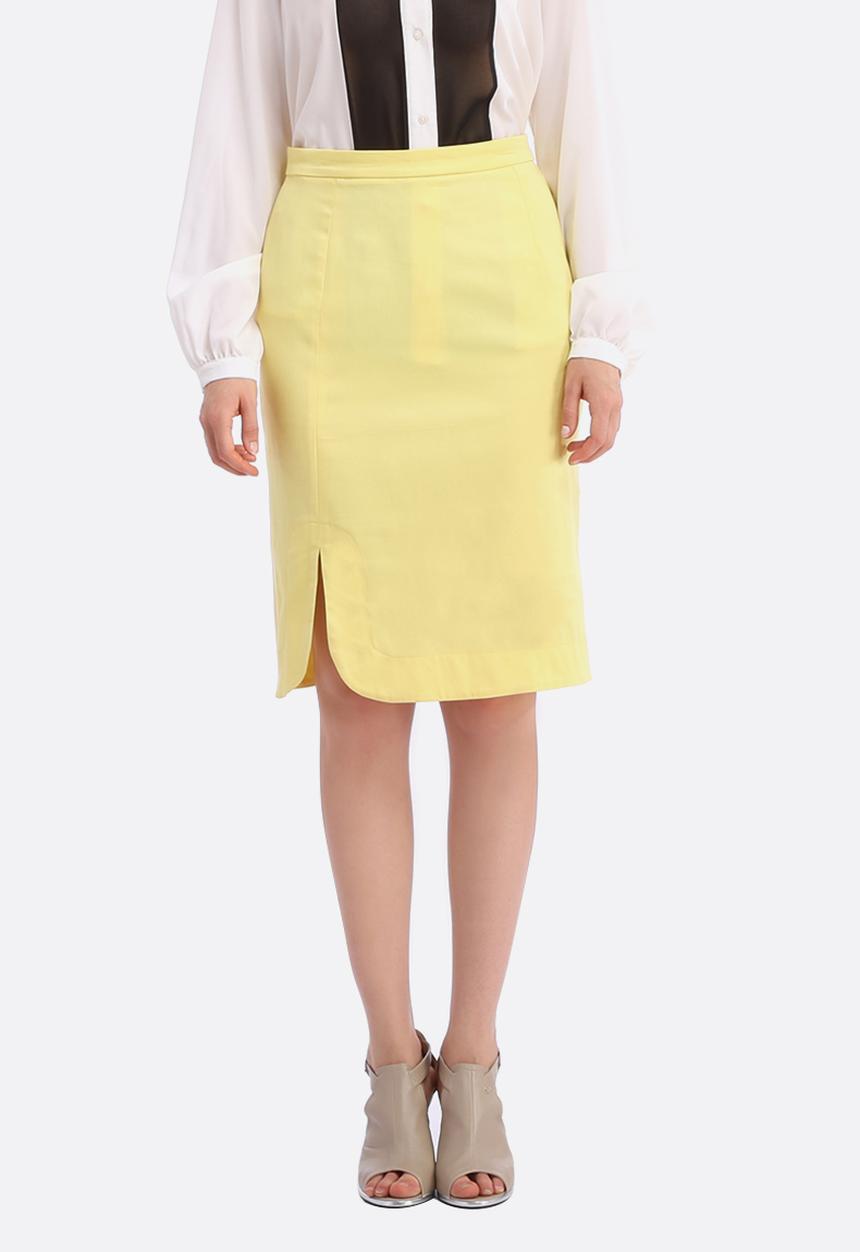 Nucleus - Pencil Skirt – Yellow