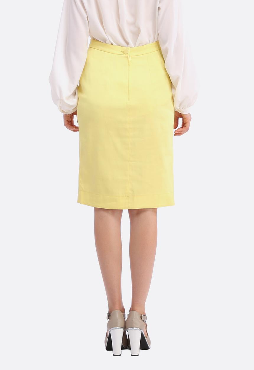Nucleus - Pencil Skirt – Yellow