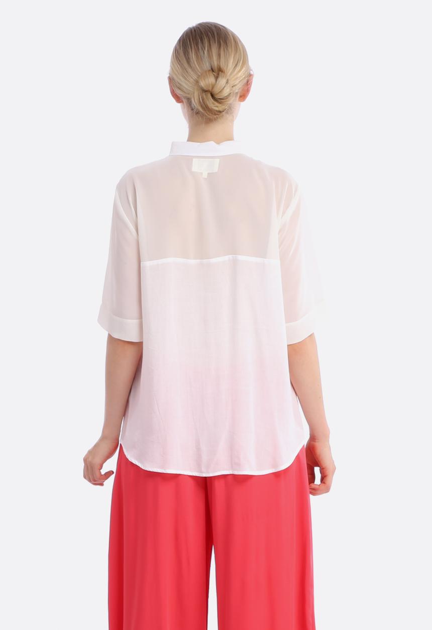 Selfi Couture - Horizon Line Shirt – White