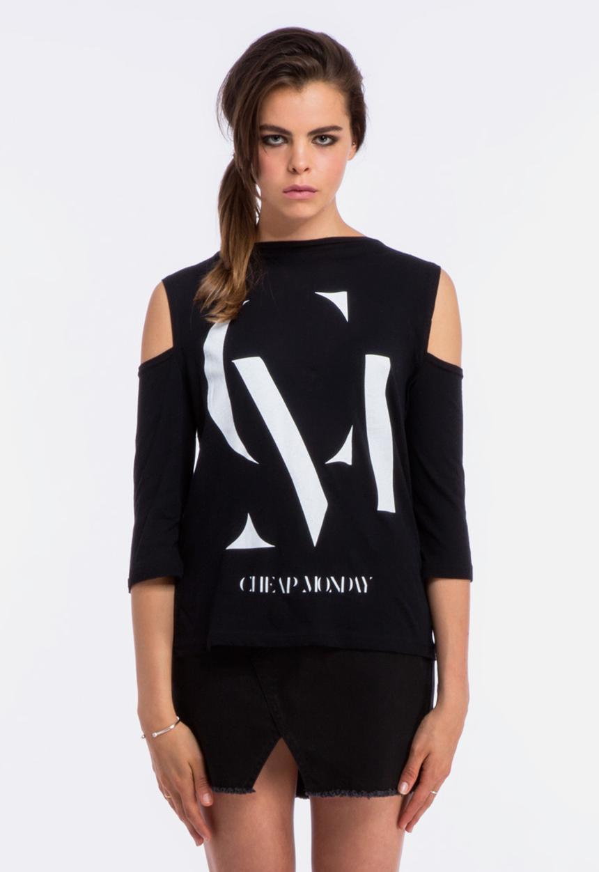 Cheap Monday - Sad Printed Top - Black