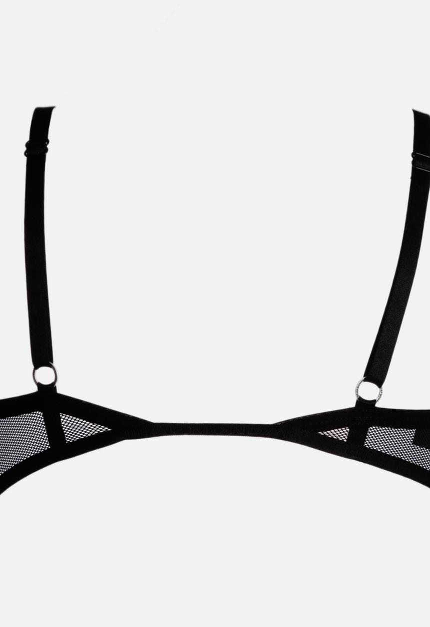 Mini Triangle Bra – Black