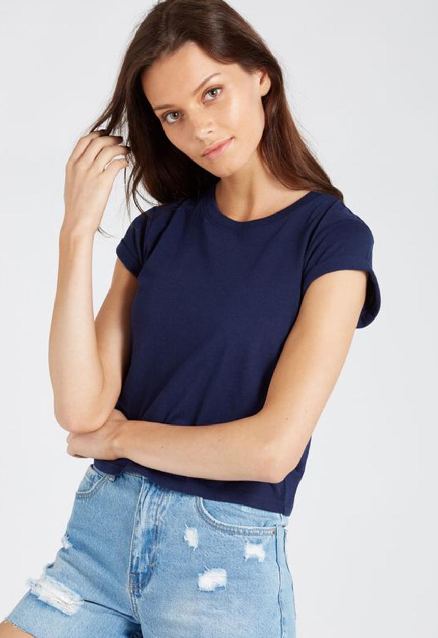 Supré  - Baby tee - navy