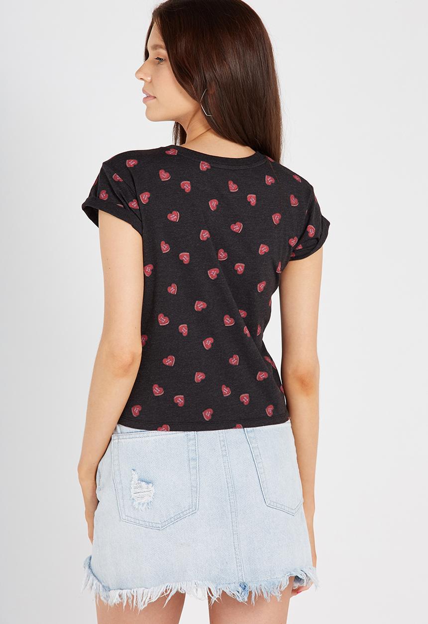 Supré  - Printed baby tee - black
