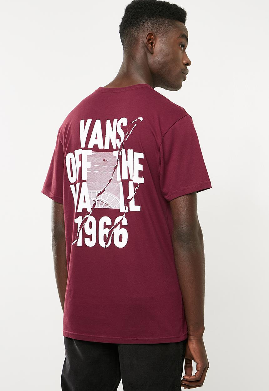 Vans - Cracked pavement tee - burgundy