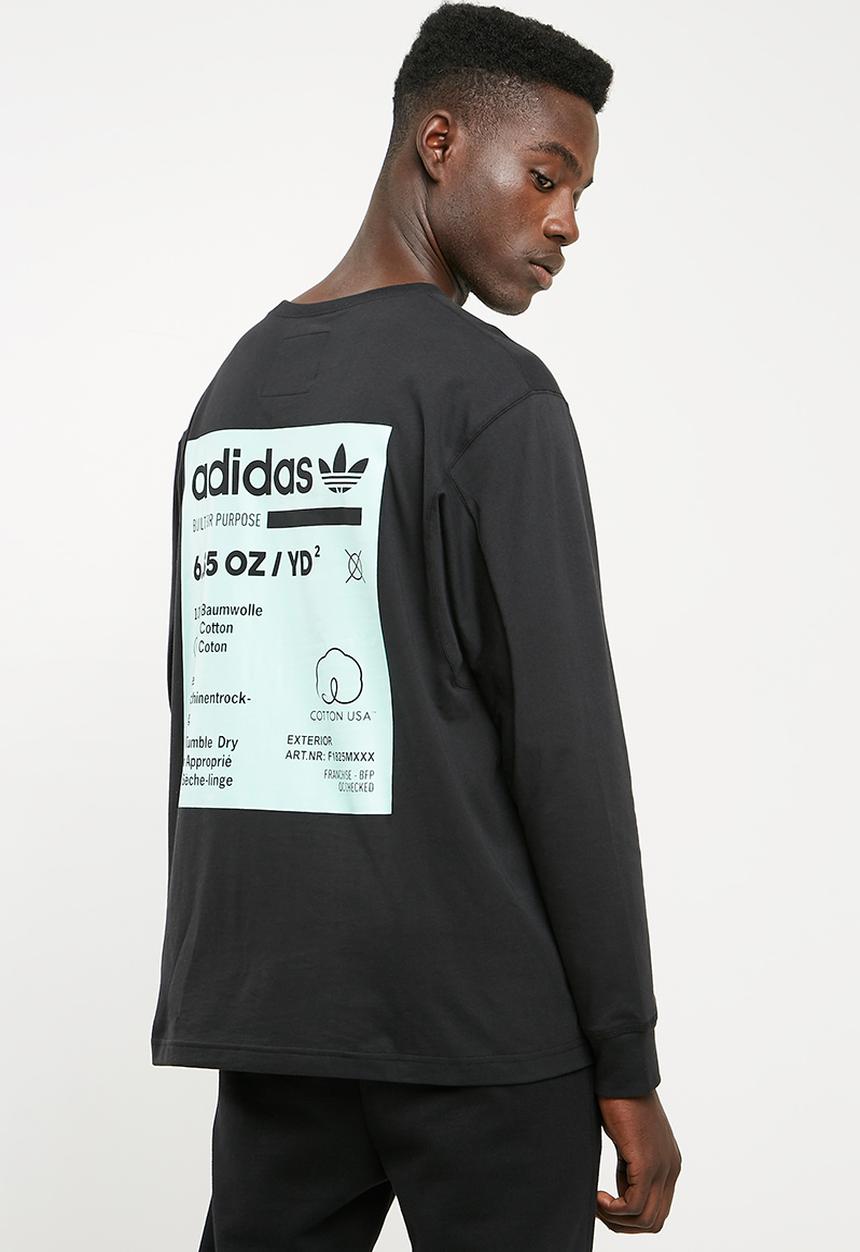 adidas Originals - Kaval long sleeve tee - black & green 