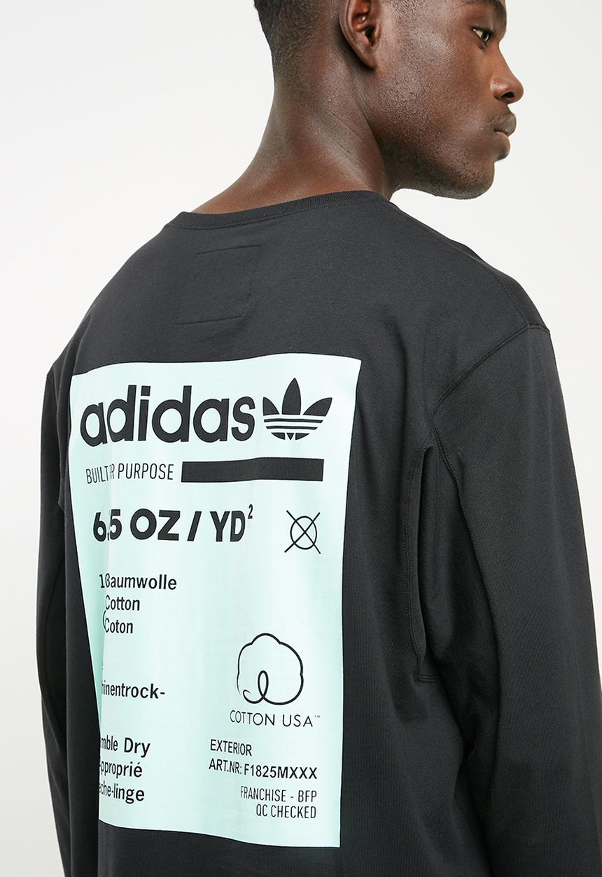 adidas Originals - Kaval long sleeve tee - black & green 