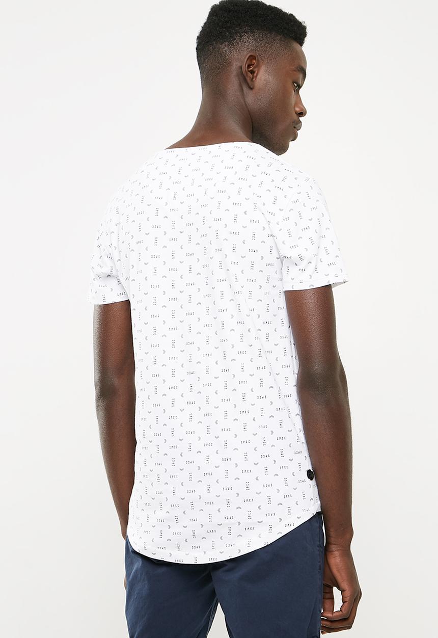 S.P.C.C - Rotary print tee - white