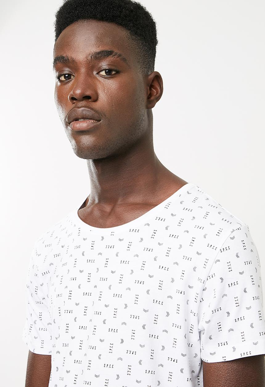 S.P.C.C - Rotary print tee - white