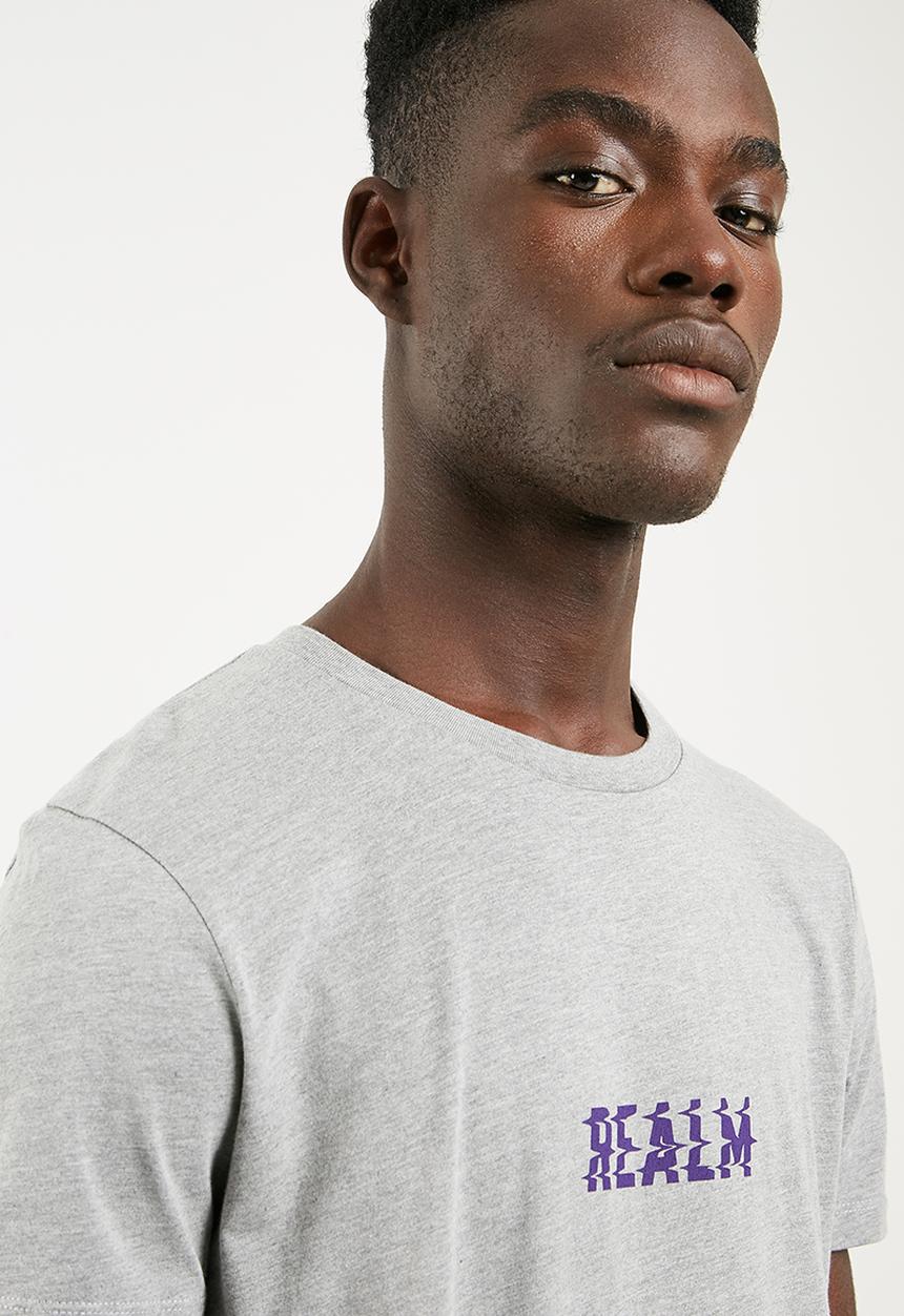 Superbalist - Curved hem longline tee - grey 