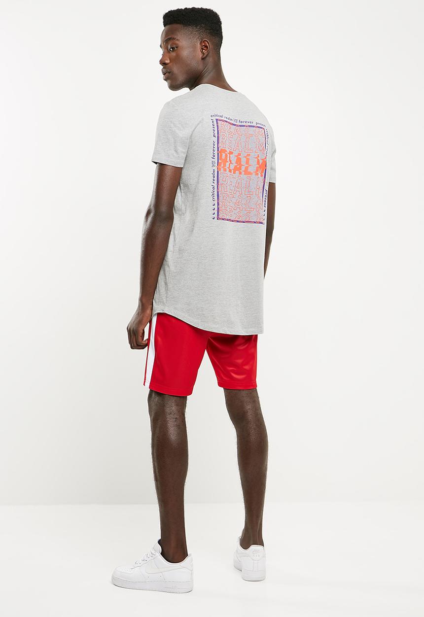 Superbalist - Curved hem longline tee - grey 