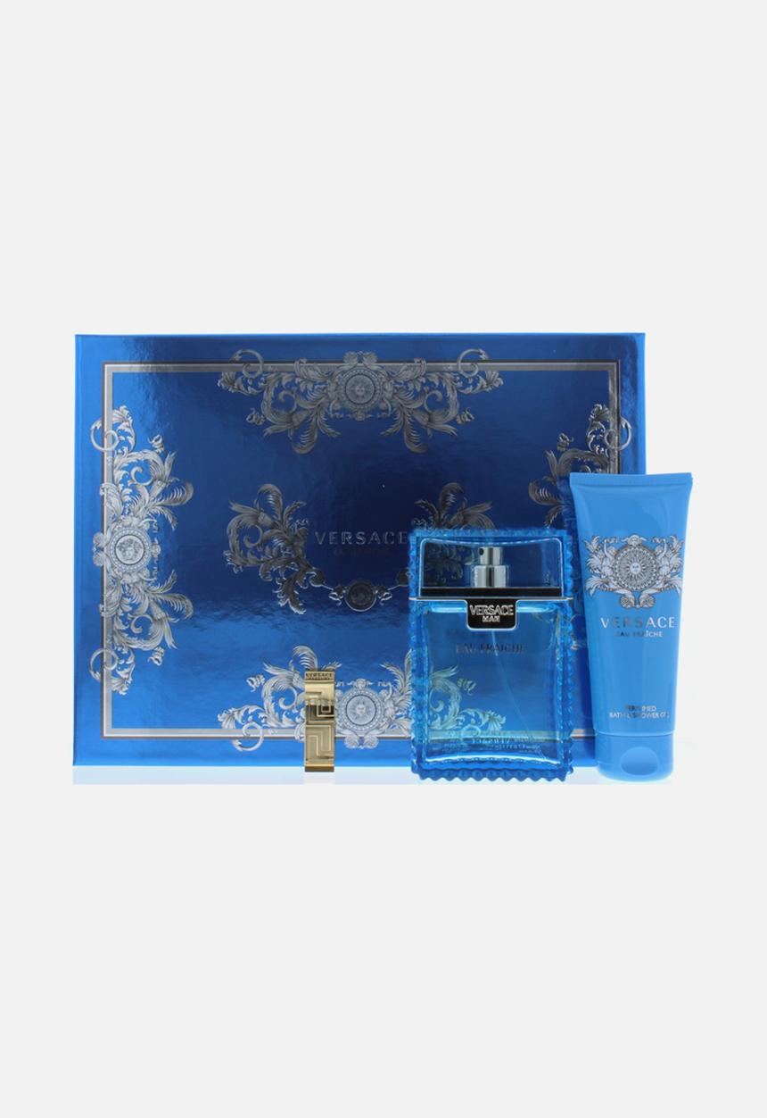 Versace - Versace Man Fraiche Edt 100ml & S/Gel 100ml & Money Clip (Parallel Import)