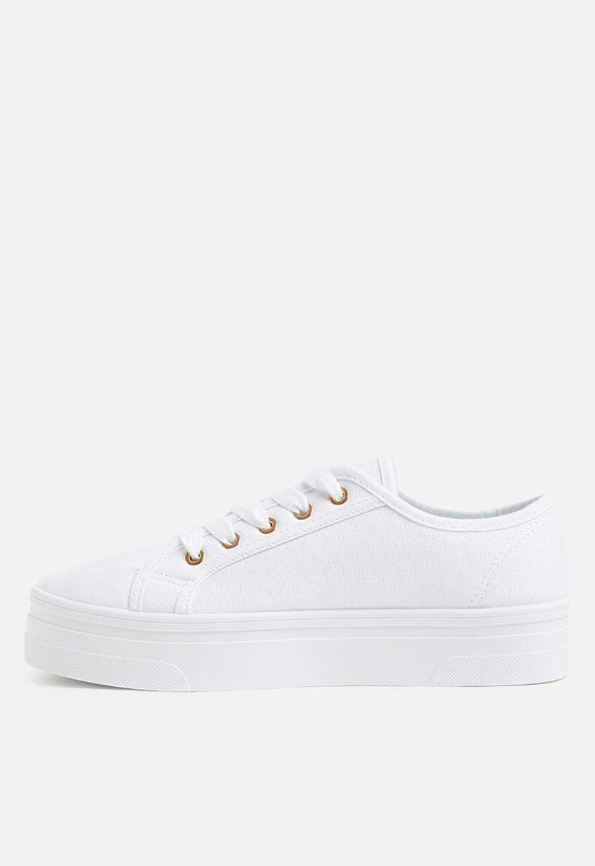 Cotton On - Willow platform sneaker - bright white