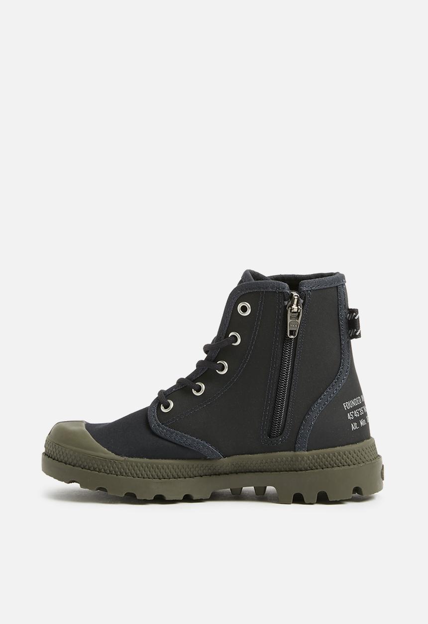 Palladium - Kids pampa hi  - navy