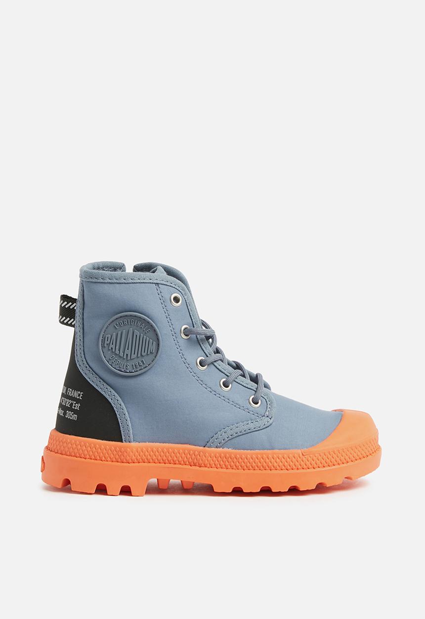 Palladium - Kids  pampa hi  - grey