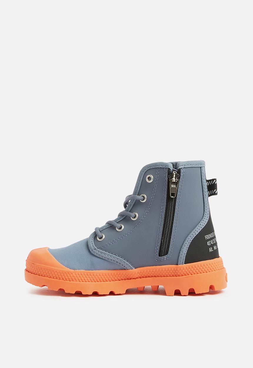 Palladium - Kids  pampa hi  - grey