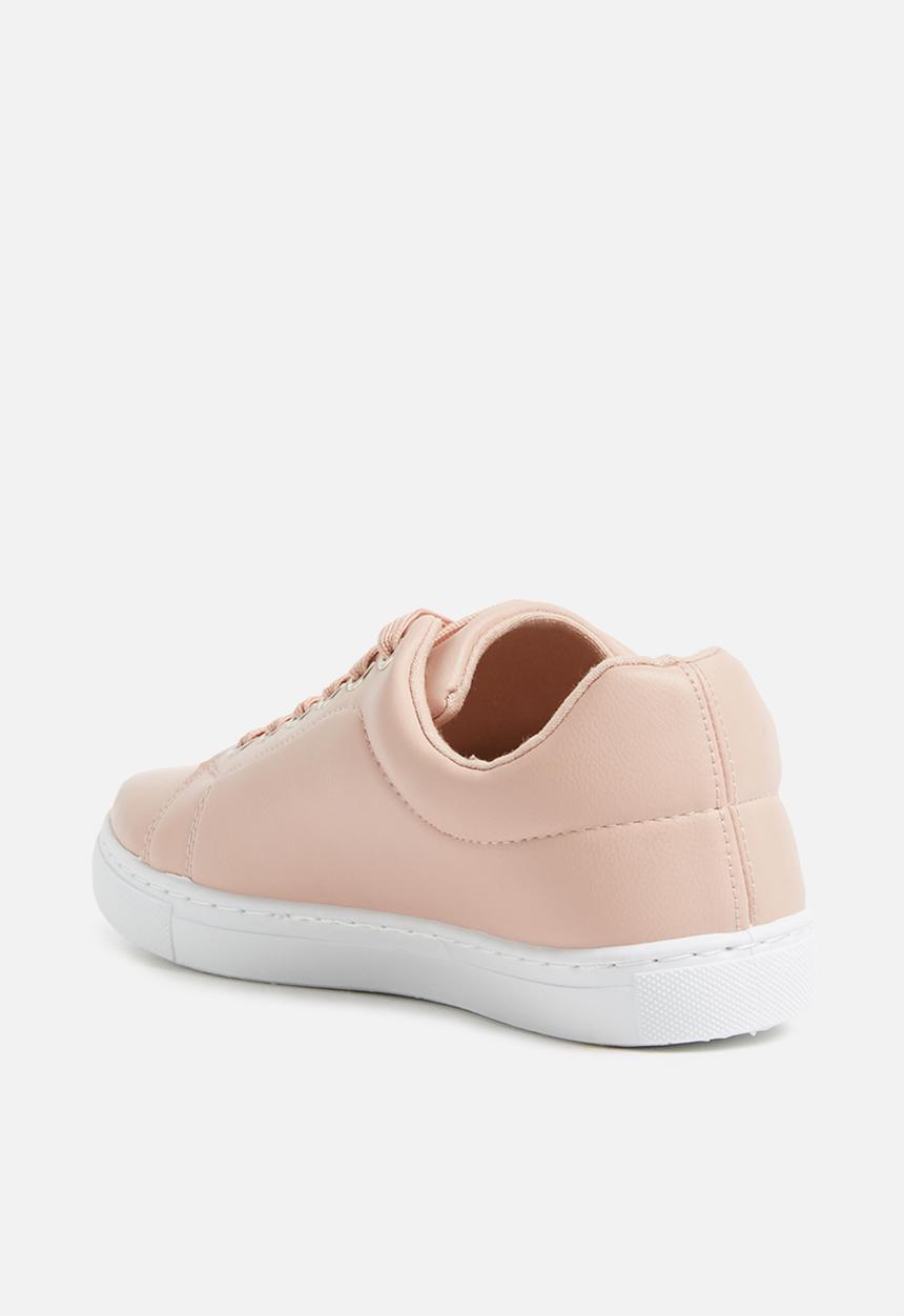 Missguided - Solid colour lace up trainer - pink