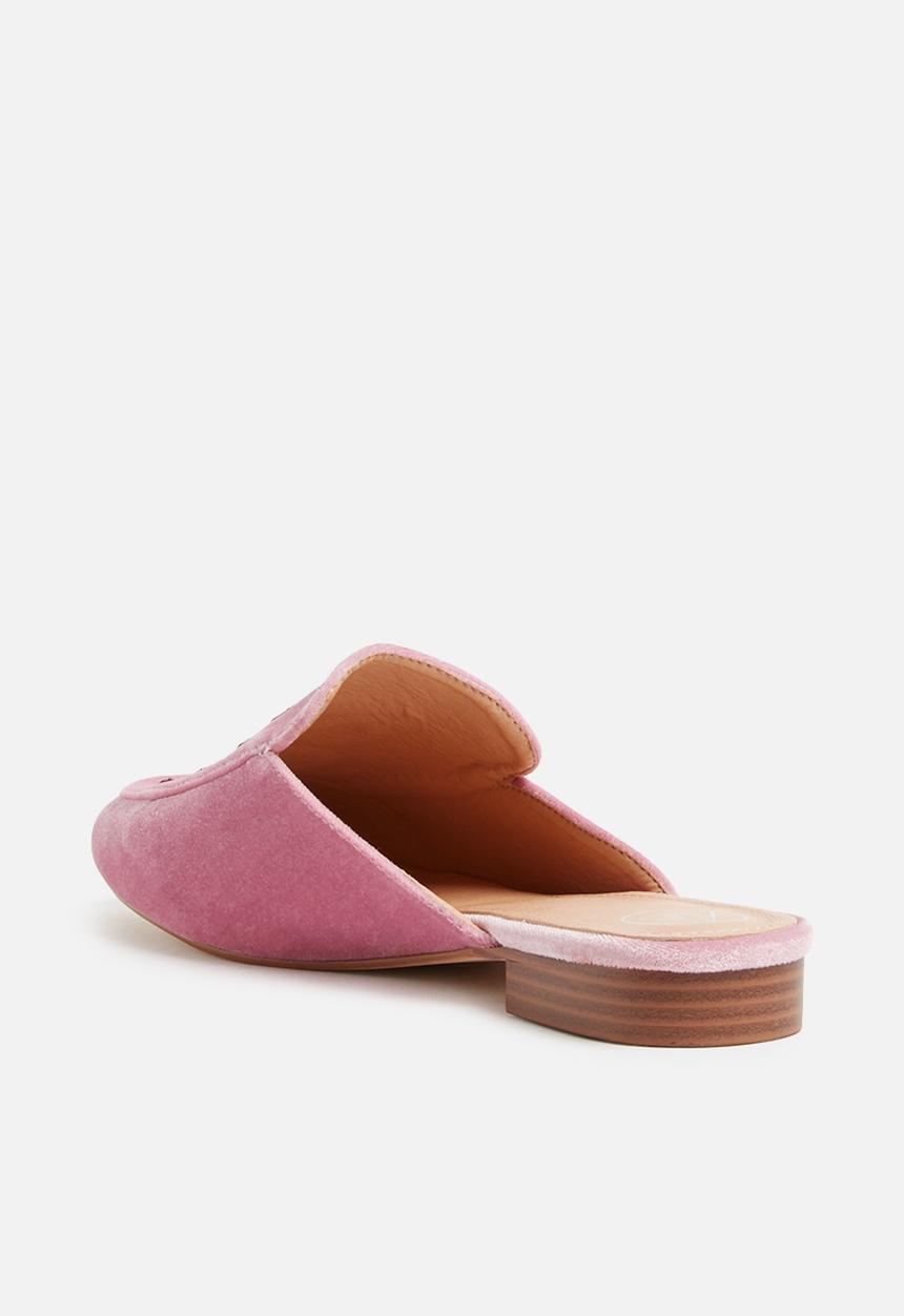 Missguided - Snake embrodied mule - pink